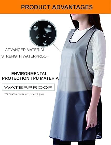 Women Home Waterproof Aprons,Cleaning Fish, Dog Grooming, Gardening, Cute Dishwashing Apron - Image 3