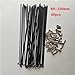 USYEMENG 40PCS Fit for Bicycle Spoke 14G 61mm-120mm Stainless Steel Black Road Bike Folding Copper Nipple Mountain High Strength Accessories(95mm)