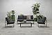 Produktbild Garden Impressions Alu Lounge Set Springs in grau mit wasserabweisenden Kissen/Garten Lounge/Sitzgruppe/wetterfest