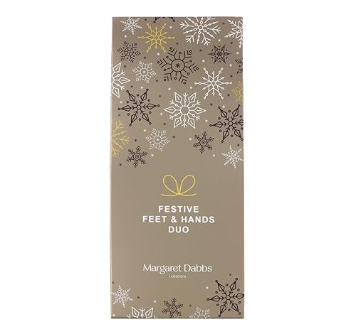 Margaret Dabbs Hand & Foot Lotion Pamper Set, Feet & Hands Pamper Gift Set 1 x Hand Lotion 75ml & 1 x Foot Lotion 75ml