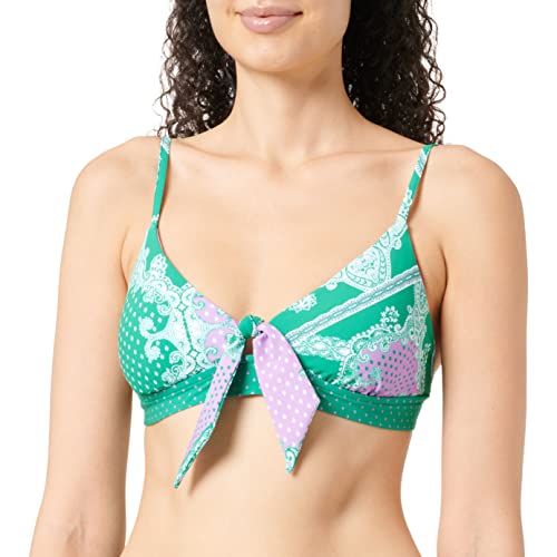 Image of Seafolly Women's Bandana Bay Fixed Tri Bra Bikini Top Not Applicable, (Jungle Jungle),