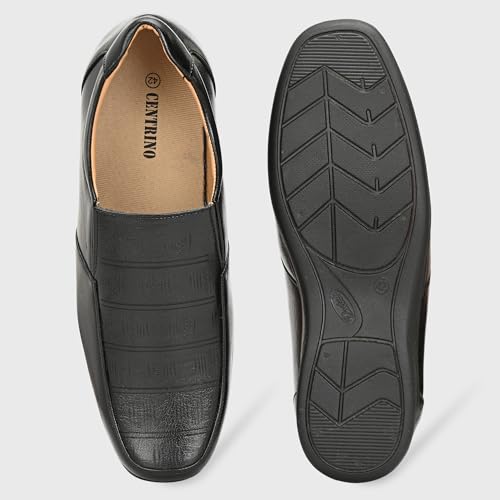 Image of Centrino Slip-on Men's Formal Shoe | Stylish with Soft Cushioned Insole | Trendy Non Lace-Up Design | Perfect for Formal & Office Wear (7680)