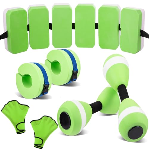 Poids de cheville et haltères en mousse Foilswirl d'exercice de piscine adulte