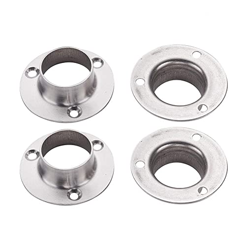 MroMax フランジ 溶接ネックフランジ パイプチューブ フランジ付ジョイント 溶接ネック パイプ 修理部品 304 ステンレス鋼溶接ネックフランジ 配管用部品 機械配管用 内径:25.5mm 12*50mm 4点