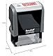 Trodat Office Printy 4912 selbstfärbender Textstempel, Text GESCANNT, Abdruckfarbe blau-rot, 47 x 18 mm