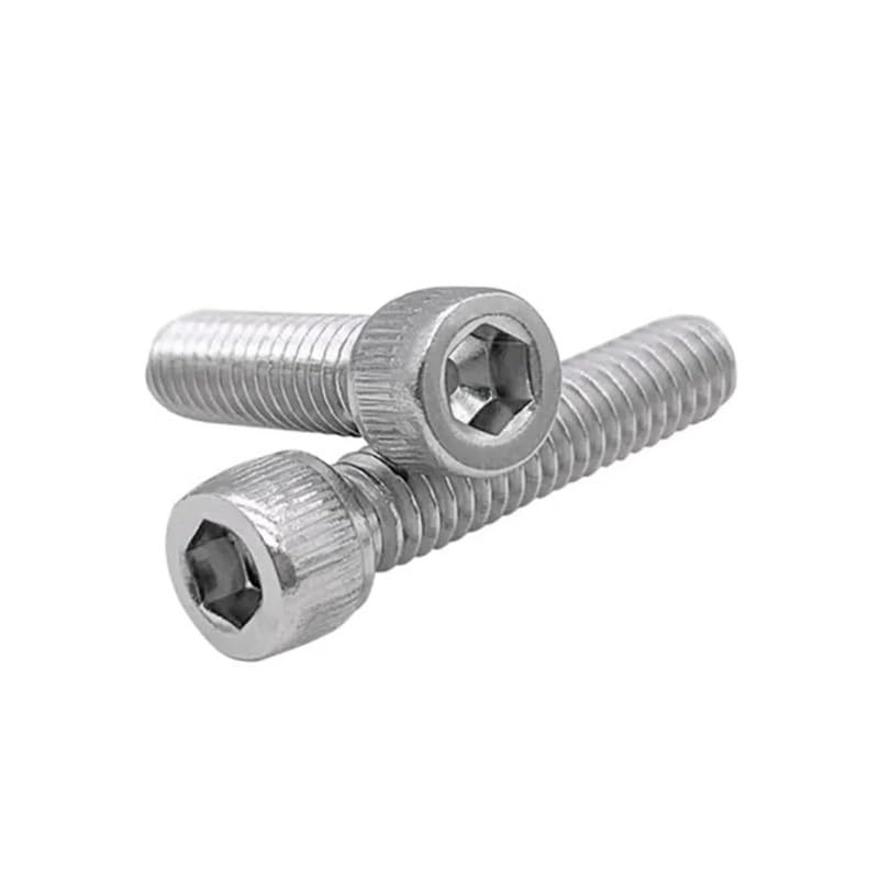 10/20/50/100 Uds M3 M4 M5 M6 M8 Paso 0,35,5,75 1 304 Acero Inoxidable A2-70 Hilo Fino Hexagonal Tornillo De Cabeza Redonda Perno Allen(18mm,100pcs M3 pitch 0.35)