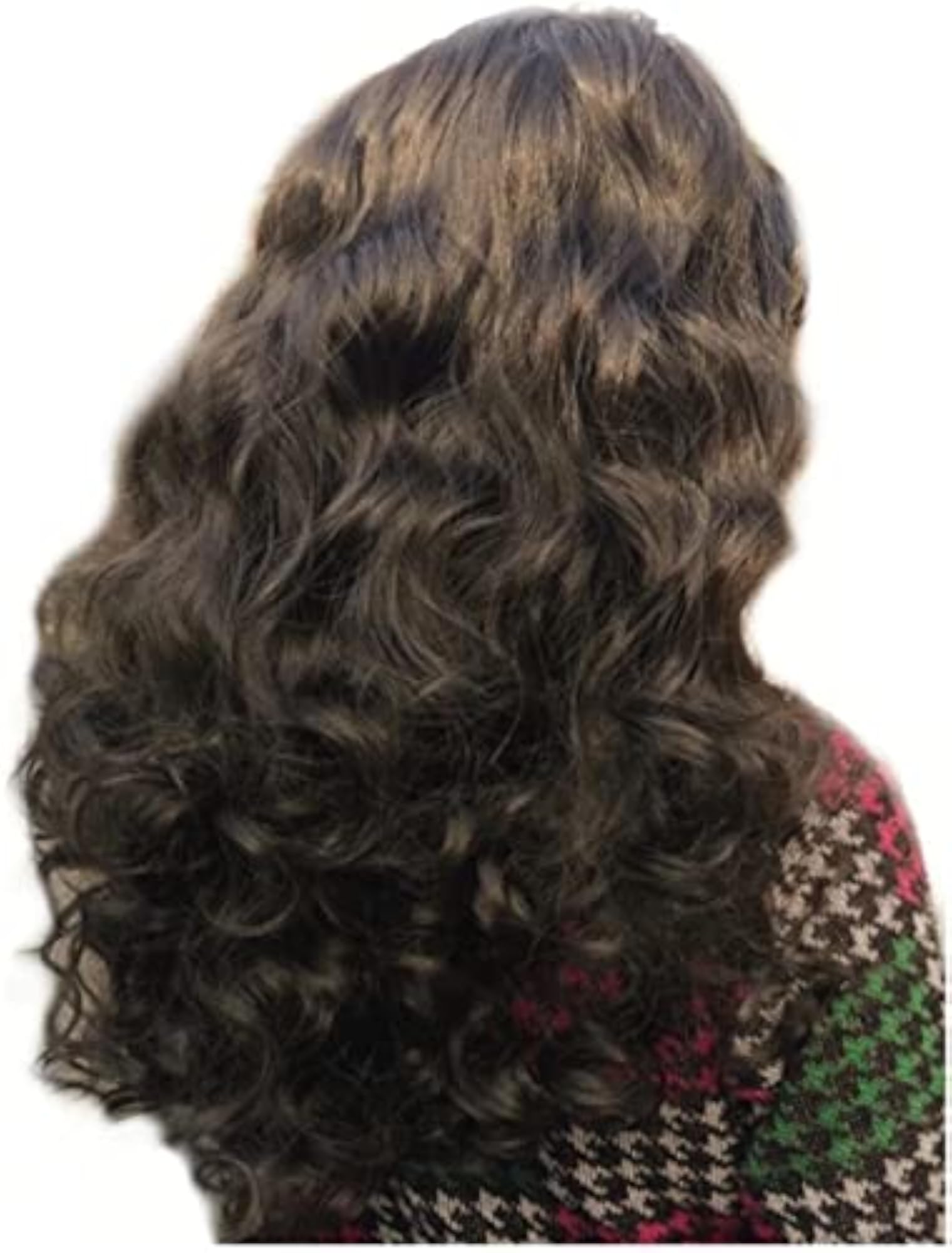 High Quality Curly Half Head Wig for Girls & Women