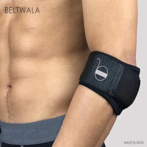 Image of Unisex Tennis Elbow Support Brace for Pain Relief Forearm Elbow Support Strap Adjustable Compression Sleeve for Injury Recovery Orthopedic Support- Universal