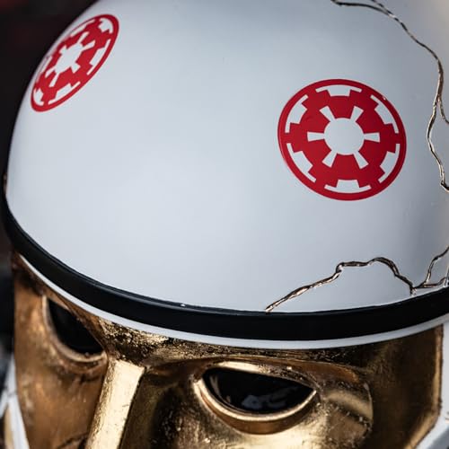 Playcoshow SW Helmet The Black Series Cosplay Halloween Costume Wearable Mask Props for Adult (Gold)