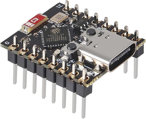 Image of ESP32 C3 Mini Development Board - WiFi & Bluetooth 5.0, 160MHz RISC-V Processor, Ideal for IoT Projects and Arduino Compatibility
