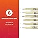 SAKURA Pigma Micron Fineliner Pens - Archival Black & Colored Ink Pens - for Writing, Drawing, or Journaling - Black & Assorted Colored Ink - 05 Point Size - 6 Pack
