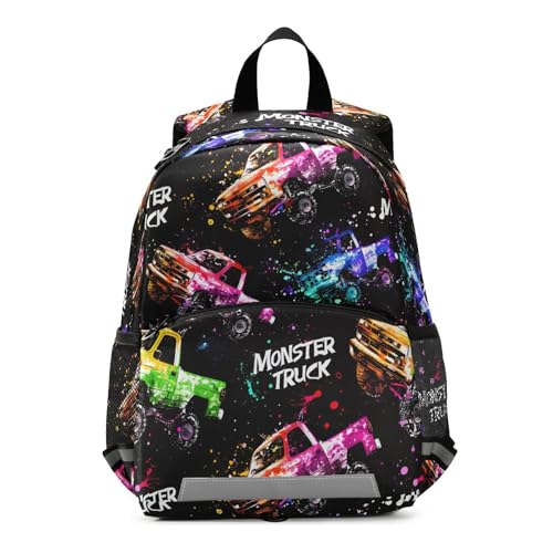 Sac de voyage pour garderie résistant et visible Monster Trucks