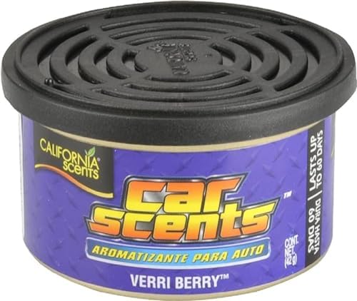 California Scents CCS-12CT Air Freshener, Mixed Box Car Scents (Pack of 12) Long Lasting Refreshing Fragrance, Environmentally Friendly, Light Weight Organic Product Recyclable, Adjustable Vented Lid