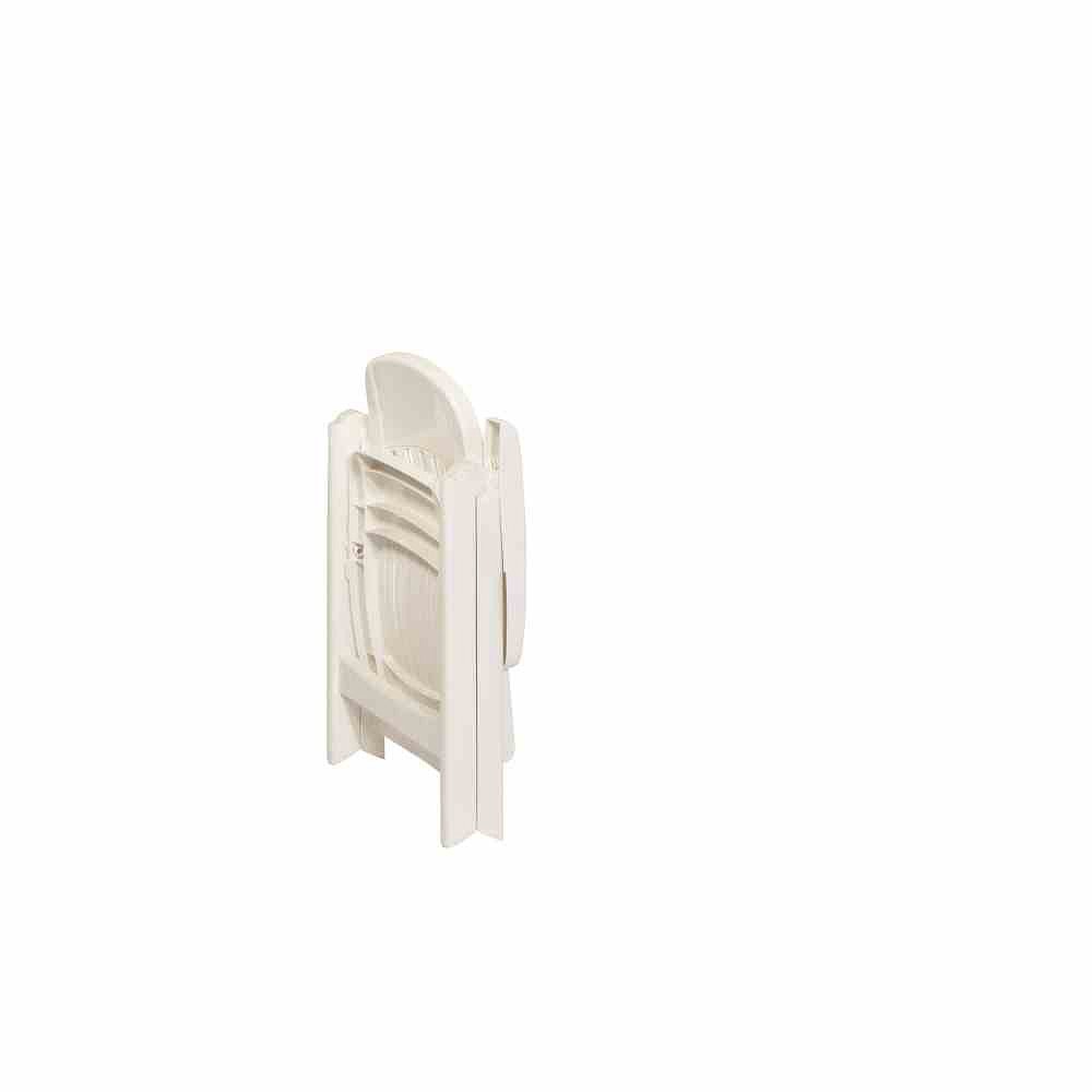 Sieger 828/W Comtesse - Silla Plegable de plástico, Color Blanco