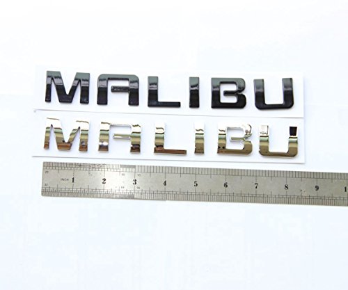 Yoaoo 1X Oem Black Malibu Nameplate Letter Emblem Badge Glossy Alloy For Gm Malibu #TOP3
