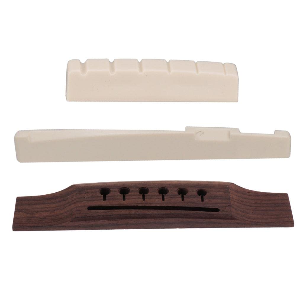 LoveinDIY Finest Bridge+Nut+Saddle for Left-Handed Acoustic Guitars Luthier Tool,7e57f662e4fe29389fd9dfc4365e0e22