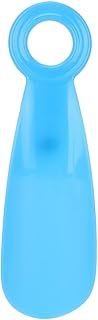 Plastic Shoe Horn, Short Shoe Horn Small Portable Shoe Horn Moderate Thick Arch Shoe Spoon Tongue Shoe Horn with Hole Suitable for all foot sizes(blue)