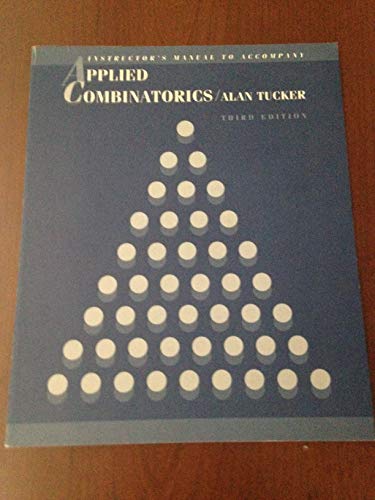 Applied Combinatorics 3e Im 047111099X Book Cover