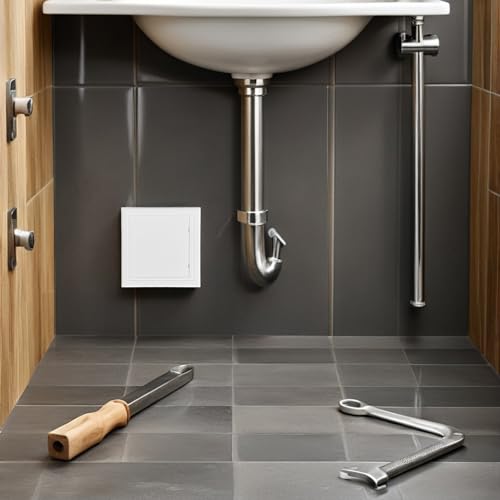 Tapas de acceso compatibles en pvc blanco juego de 2 duraderas 7