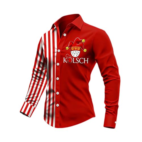 Carnival Costumes Men's Clown Confetti Long Sleeve Shirt Jes