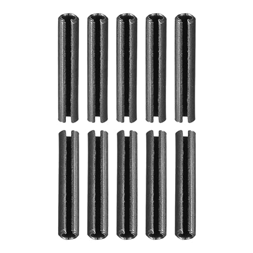 DTGN 2,3mm x 12mm(DxL) Fessura Molla Perno - 30pz - Buono per Casa Macchina Fissaggio - Carbonio Acciaio Molla Tassello Tensione Rullo Perno - Nero