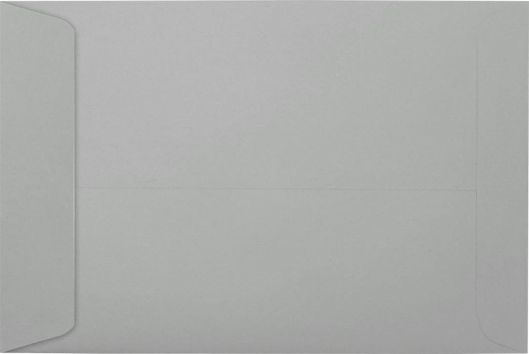 6 x 9 Open End Envelopes - 28lb. Gray Kraft (50 Qty) | Perfect for mailing Documents, Catalogs, Direct Mail, Promotional Material, Brochures and More| 1644-GK-50