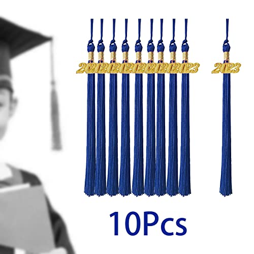 predolo 10 x boné de formatura 2023 borlas com pingente Aureate 2023 38 cm chapéu de formatura longo