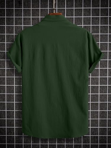 Image of ROYALICA Regular Fit Mens seer Shirt Green S