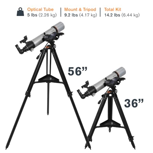 Celestron 22460 StarSense Explorer DX 102AZ Smartphone-App-f&auml;higes Refraktor-Teleskop, kompatibel mit iOS/Android, grau