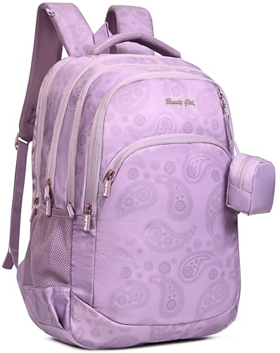 Image of BEAUTY GIRLS BY HOTSHOT|MAGICPACK 1616|SCHOOL BAG WITH JOYPOUCH|LARGE SIZE|TUTION BAG|COLLEGE BACKPACK|WATER RESISTANT BAG|40 LITERS SCHOOL BAG |FOR GIRLS & WOMEN
