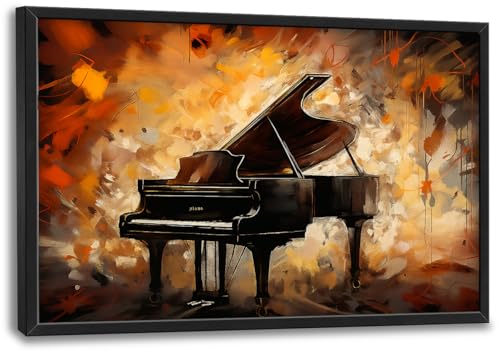 Lunavix Large Piano Canvas Wall Art 24"x36