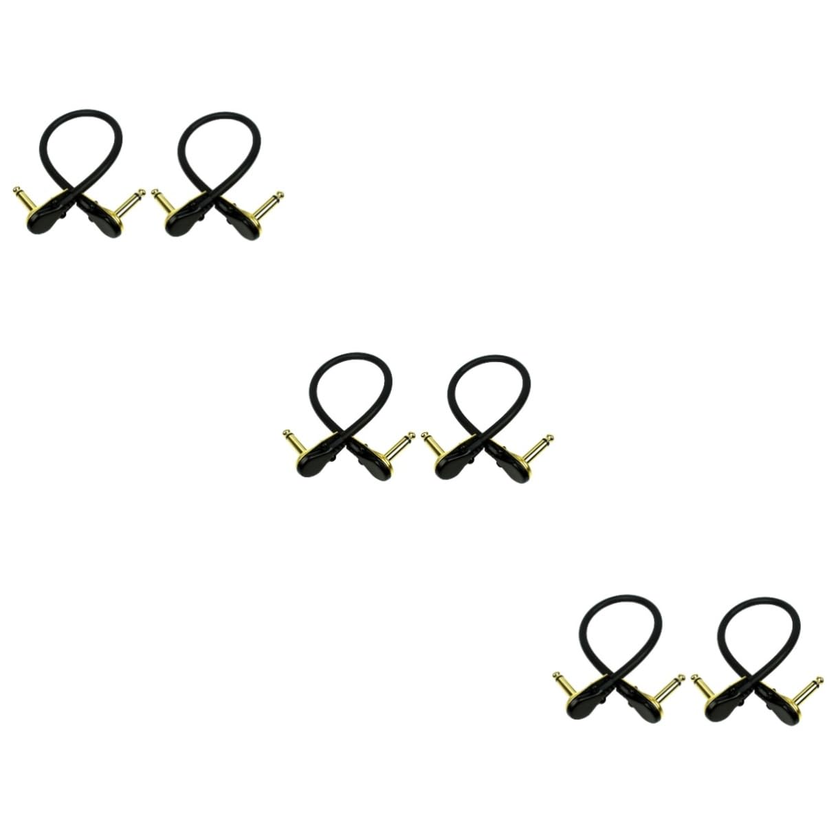 ibasenice 6stücke Gitarren Patchkabel Vergoldete Flexibles Und Langlebiges Kabel Für Effektives Gitarrenspiel Und Reduzierte Geräusche Für Musiker Und Effektpedal-boards