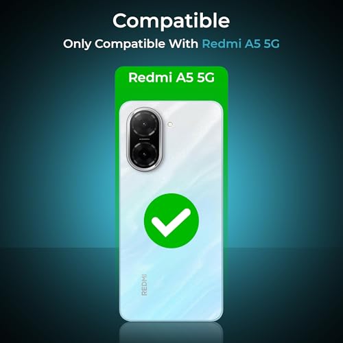 Image of A rtistque Clear Hard Transparent Acrylic Armor Anti-Drop Shockproof TPU Edge Back Cover Case for Poco C71 4G / Redmi A5 4G - Black