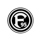  Fortuna Düsseldorf Aufkleber Logo schwarz
