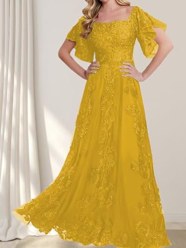 Laces Appliques Mother of The Bride Dresses for Wedding Short Sleeve Mother of Groom Dress4