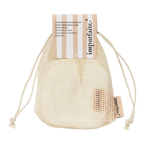 Imparfaite - 5 x Cotons Réutilisables pour Démaquillage Tout Doux - Démaquille en Douceur Votre Peau Cover