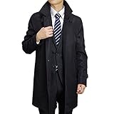 [株式会社BLOOM] ビジネスコート ふんわりと軽い 極上タッチコート 大きいサイズ メンズ スタンドカラー ブラック 4L