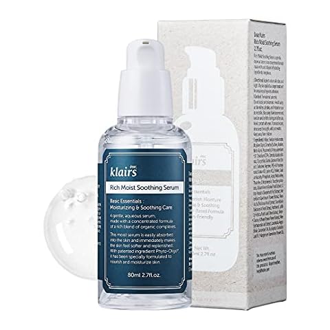 [Dear Klairs] Rich Moist Soothing Serum 2 7 fl oz 80 ml, Instant absorption, Non-greasy, hydration, cooling, basic care, unscented, Renewal Cover