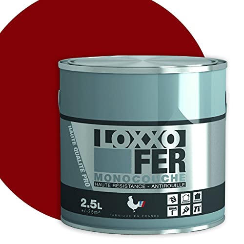 Peinture Fer Antirouille LOXXO Rouge Basque 2,5 L Cover