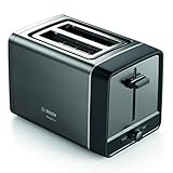 Bosch TAT5P425 DesignLine - Tostadora compacta, color negro