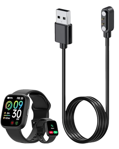KONXISA 1-Pack Charger Cable for ?MMBX IDW26 1.83'' Smartwatch, Charging USB Cable with Magnetic Adsorption, Universal Magnetic Charging Cord with High Durability, Lightweight and Easy to Carry