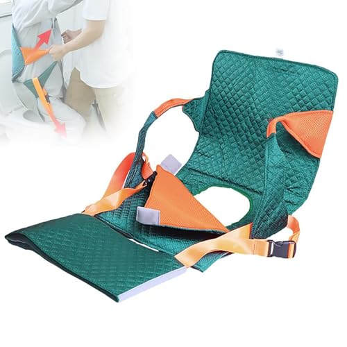 Foglio di trasferimento paziente con cuscinetti regolabili per gambe e design rinforzato, cintura di sicurezza per ictus e assistenza agli anziani, ideale per supporto disabili