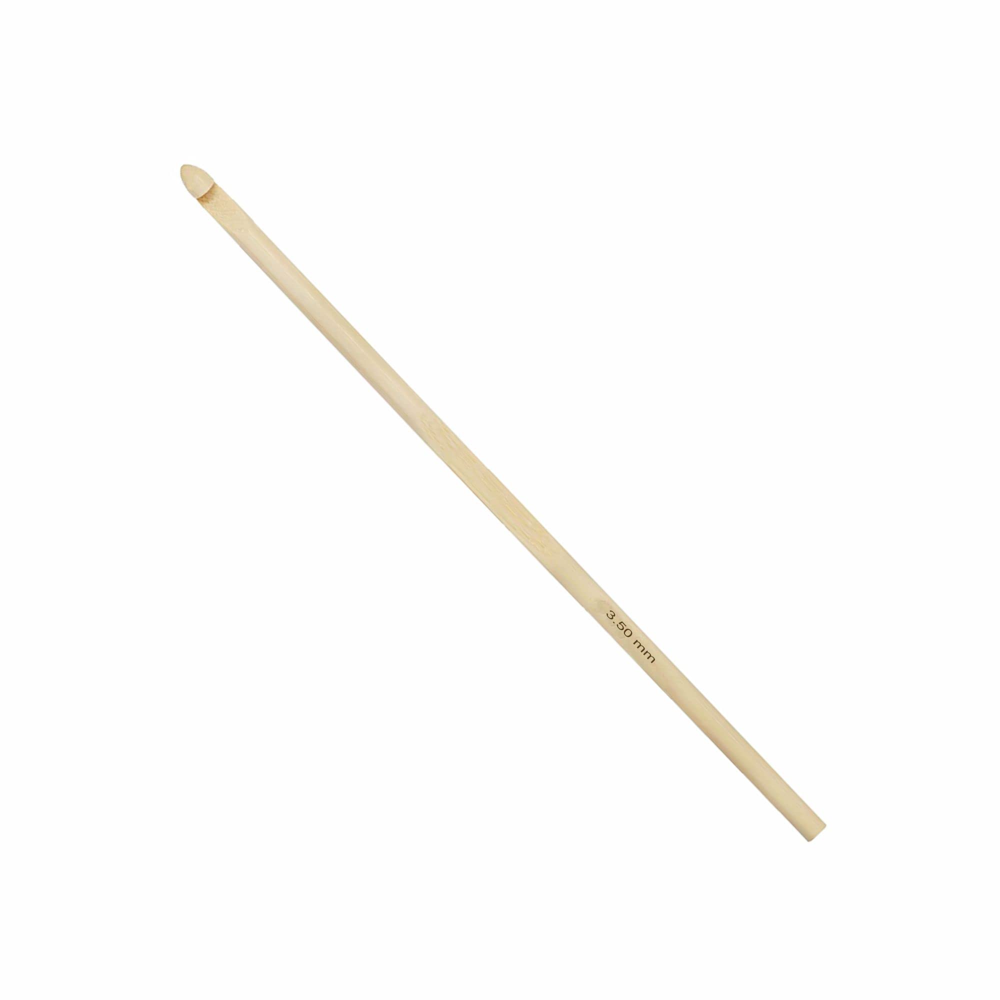 Jyoti Crochet Hook Bamboo for Wool Work, Hand Knitted Sewing DIY Craft Weaving Needle, Ideal for Sweaters, Purses, Scarves, Sling Bag, Hats, Booties, 15879 (6"/15cm of Size 10/3.25mm) - 10 Pieces