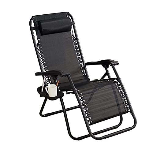 Chaise longue inclinable confortable pour soulager le dos au jardin