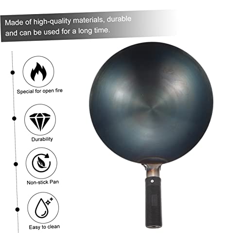 Wok para cocina LIFKOME con mango ergonómico negro miniatura 7