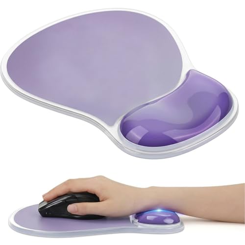 Image of ZORBES Mouse Wrist Pad Transparent TPU Cooling Silicone Ergonomic Wrist Support Mouse Pad Soft Gel Support for Comfortable, Anti-Fatigue Computer Use Desktop Mouse Pad for Home Office Travel