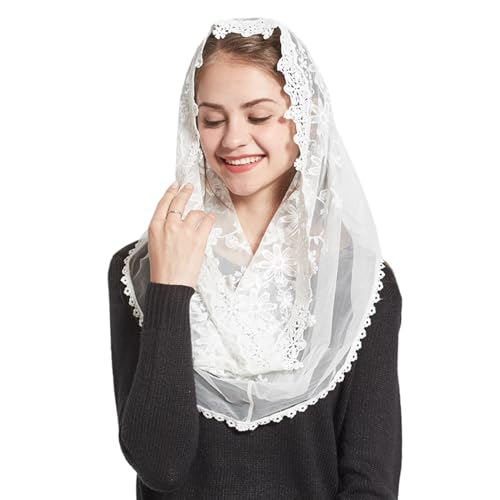 Bandana en dentelle pour fille et femme, foulard cheveux anti-soleil