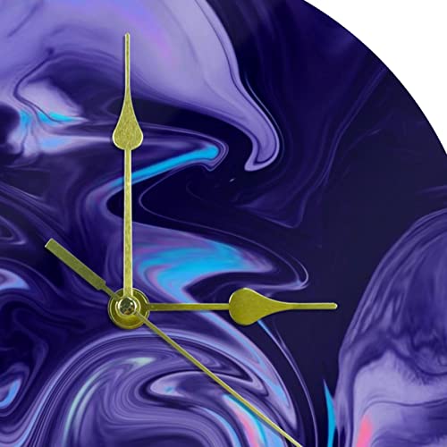 Horloge murale de 24 cm fonctionnant avec piles au mouvement continu fluide