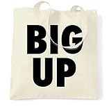  Tim and Ted Slogan Streetwear Sac à Main Texte Big Up Natural One Size
