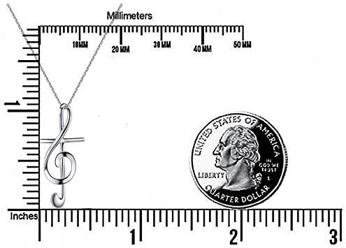 S925 Sterling Silver Cross Music Note Dainty Faith Necklace for Women Jewelry - Image 5